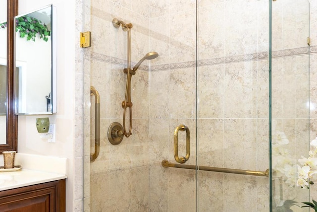 256 Eagleton Estates Blvd, Palm Beach Gardens, FL 33418 - full bath featuring a stall shower and vanity