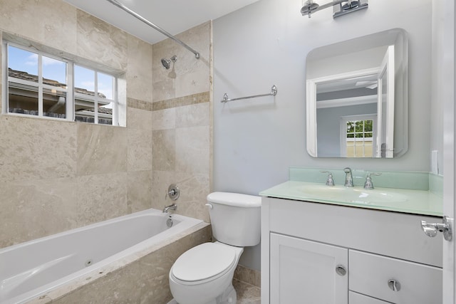 1948 Coco Palm Pl, Lauderdale By The Sea, FL 33062 - full bathroom featuring tub / shower combination, vanity, and toilet