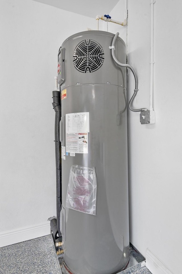 1948 Coco Palm Pl, Lauderdale By The Sea, FL 33062 - utility room with electric water heater