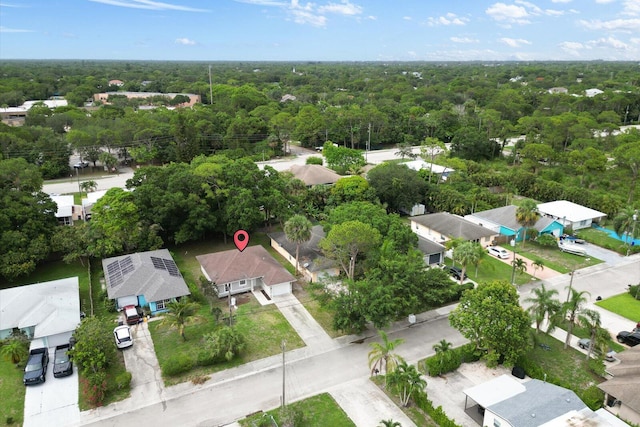 6681 4th St, Jupiter, FL 33458 - aerial perspective of suburban area featuring a forest