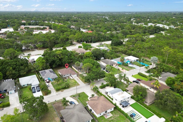 6681 4th St, Jupiter, FL 33458 - aerial view of property and surrounding area with nearby suburban area