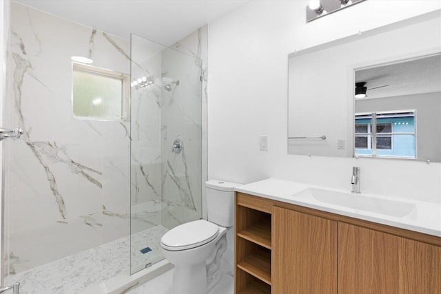 6681 4th St, Jupiter, FL 33458 - full bath with toilet, vanity, and a marble finish shower