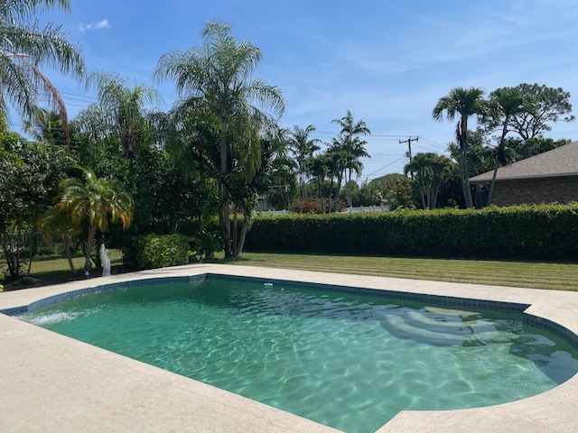 3313 Sherwood Blvd, Delray Beach, FL 33445 - view of pool featuring a yard
