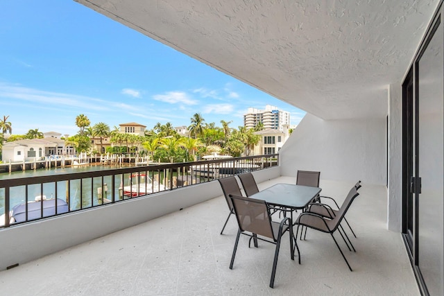4740 S Ocean Blvd Unit 202, Highland Beach, FL 33487 - balcony featuring a water view