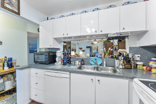 2161 NE 1st Ct Unit 101, Boynton Beach, FL 33435 - kitchen with dishwasher and white cabinets