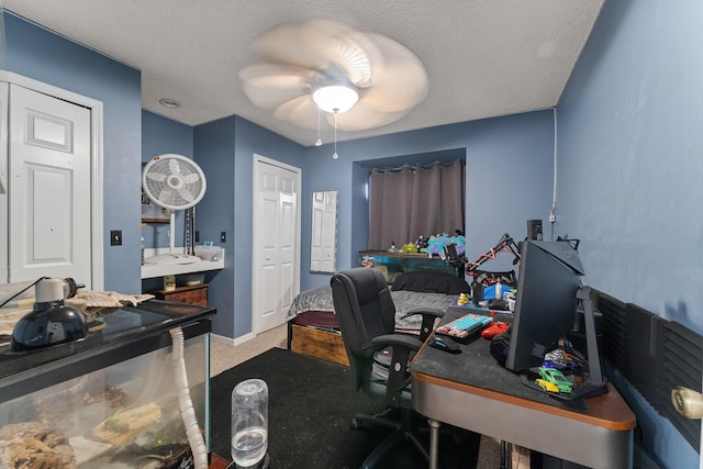 504 SW Pea Ct, Port Saint Lucie, FL 34953 - office with a ceiling fan and baseboards