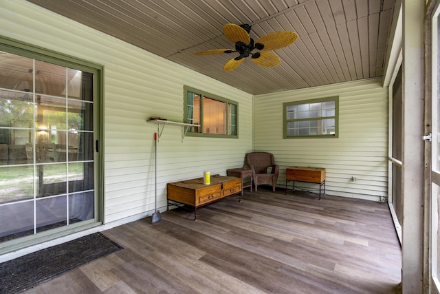 17069 81st Ln N, Loxahatchee, FL 33470 - sunroom with a ceiling fan and plenty of natural light