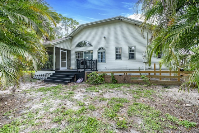 17069 81st Ln N, Loxahatchee, FL 33470 - back of house with a sunroom