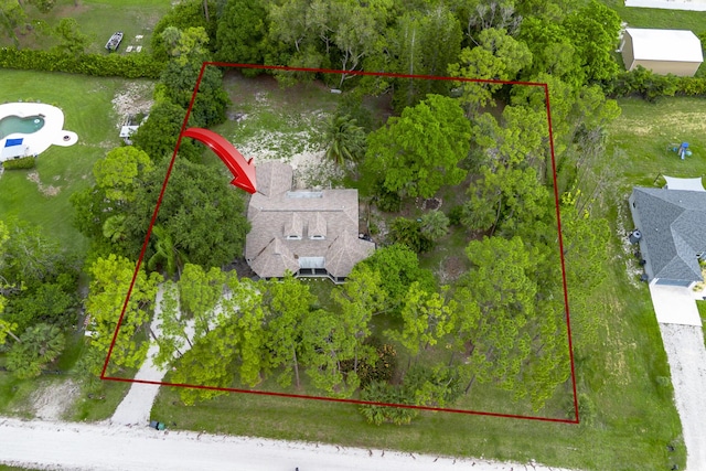 17069 81st Ln N, Loxahatchee, FL 33470 - aerial view of property and surrounding area featuring property parcel outlined