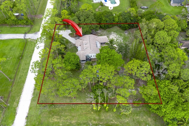 17069 81st Ln N, Loxahatchee, FL 33470 - aerial view of property's location featuring property parcel outlined
