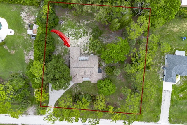 17069 81st Ln N, Loxahatchee, FL 33470 - aerial view of property and surrounding area featuring property parcel outlined