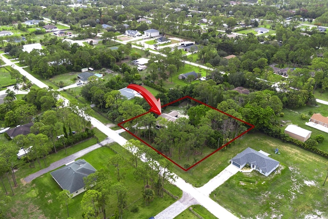 17069 81st Ln N, Loxahatchee, FL 33470 - aerial view of residential area featuring property boundaries highlighted