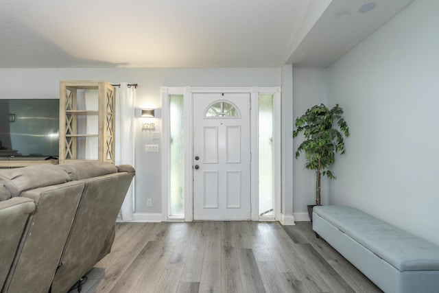17069 81st Ln N, Loxahatchee, FL 33470 - entryway with wood finished floors and baseboards