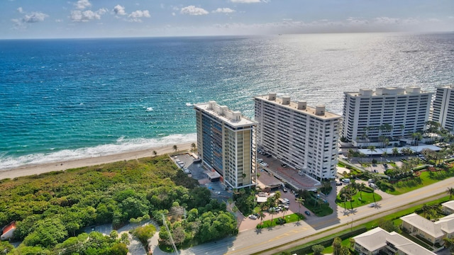 1180 S Ocean Blvd Unit 7E, Boca Raton, FL 33432 - drone / aerial view of waterfront with a beach