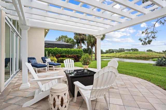 9926 SW Nuova Way, Port Saint Lucie, FL 34986 - view of patio / terrace featuring a pergola