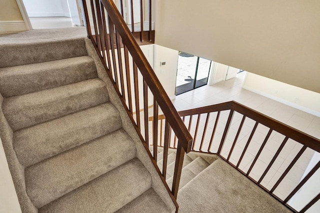 973 Springdale Cir Unit 97-C, Palm Springs, FL 33461 - staircase with carpet
