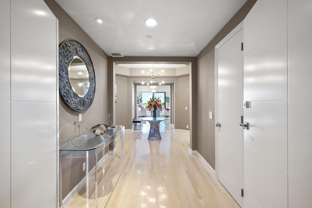 20310 Fairway Oaks Dr Unit 161, Boca Raton, FL 33434 - hallway with light wood-style floors and recessed lighting