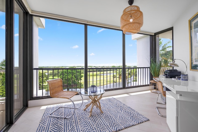 20310 Fairway Oaks Dr Unit 161, Boca Raton, FL 33434 - sunroom featuring tile patterned flooring