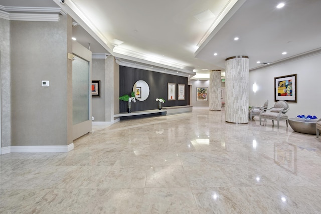 20310 Fairway Oaks Dr Unit 161, Boca Raton, FL 33434 - community lobby featuring crown molding and recessed lighting
