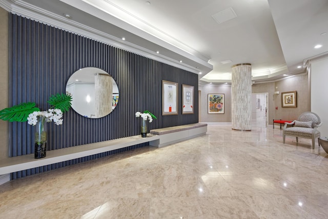 20310 Fairway Oaks Dr Unit 161, Boca Raton, FL 33434 - building lobby with crown molding