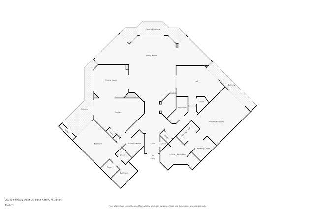 20310 Fairway Oaks Dr Unit 161, Boca Raton, FL 33434 - view of home floor plan