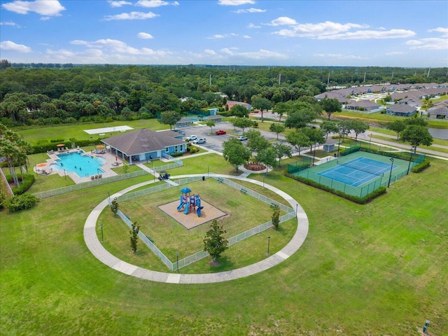 5214 Manciano St, Fort Pierce, FL 34951 - aerial view of a pool area