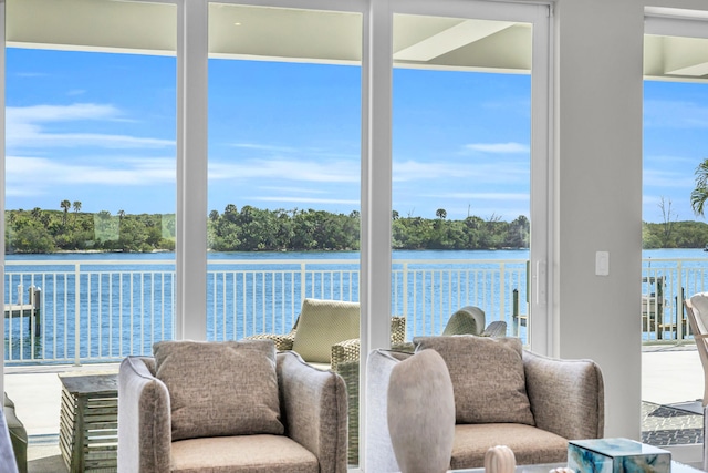 18119 SE Federal Hwy, Tequesta, FL 33469 - sunroom with a water view