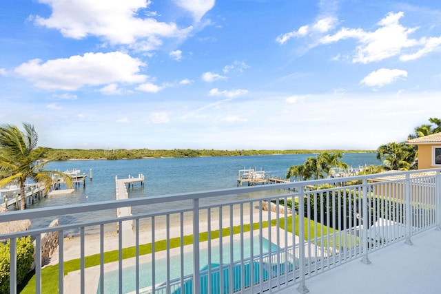 18119 SE Federal Hwy, Tequesta, FL 33469 - water view with boat lift and a boat dock