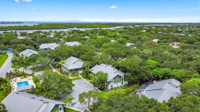 5200 SE Seascape Way Unit 201, Stuart, FL 34997 - aerial perspective of suburban area with a nearby body of water