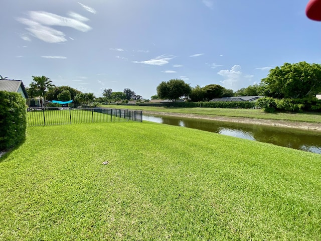 18531 Anchor Dr, Boca Raton, FL 33498 - view of yard featuring a water view
