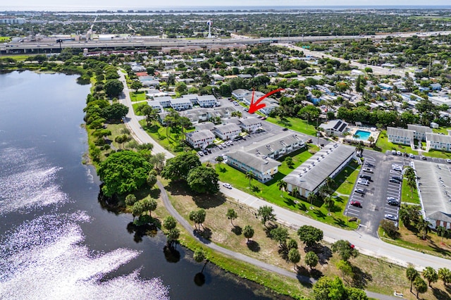 2020 Lake Osborne Dr Unit 10, Lake Worth, FL 33461 - aerial overview of property's location featuring a nearby body of water