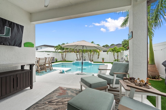 260 SE Via Visconti, Port Saint Lucie, FL 34952 - view of pool with a fenced backyard and a patio area