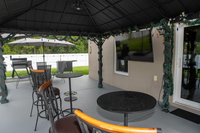 1122 SW California Blvd SW, Port Saint Lucie, FL 34953 - view of patio with a gazebo