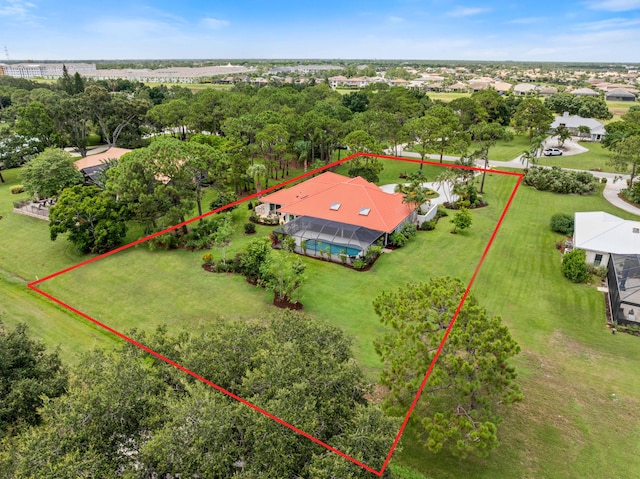 4902 SW Bimini Cir N, Palm City, FL 34990 - aerial overview of property's location featuring property boundaries highlighted