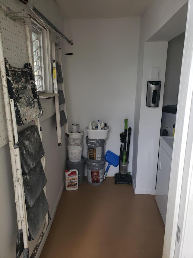 9253 SW 5th St Unit C, Boca Raton, FL 33428 - storage room featuring washer / clothes dryer