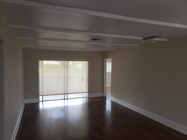 9253 SW 5th St Unit C, Boca Raton, FL 33428 - empty room with plenty of natural light, dark wood-type flooring, and baseboards