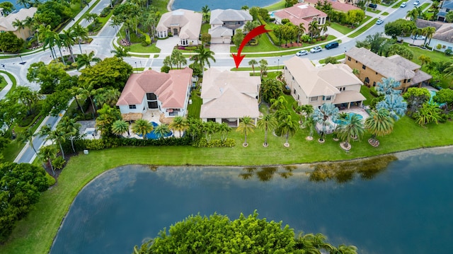 3583 Collonade Dr, Wellington, FL 33449 - aerial view of residential area featuring a large body of water