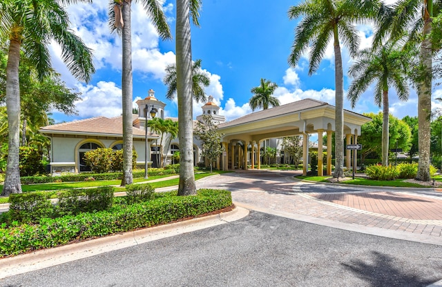 3583 Collonade Dr, Wellington, FL 33449 - view of building exterior featuring curved driveway