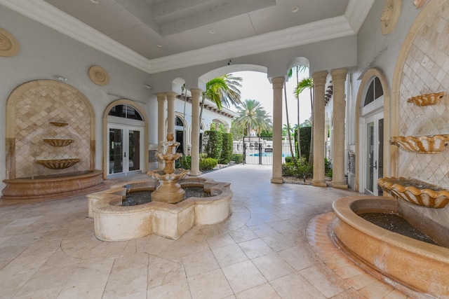 3583 Collonade Dr, Wellington, FL 33449 - view of patio with french doors