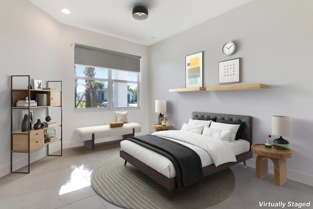 13439 SW River Rock Rd, Port Saint Lucie, FL 34987 - bedroom with baseboards and light tile patterned flooring