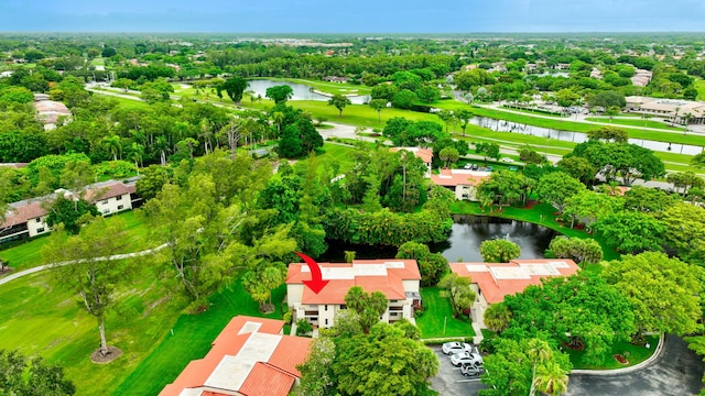 21695 Tall Palm Cir Unit 4B, Boca Raton, FL 33433 - aerial view of residential area featuring a nearby body of water and a tree filled landscape