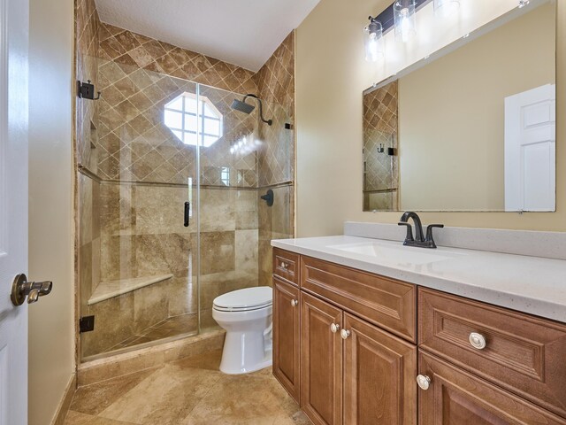 8194 Via Bolzano, Lake Worth, FL 33467 - full bath featuring toilet, vanity, and a stall shower