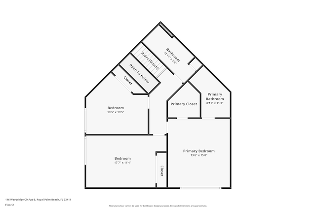 146 Weybridge Cir Unit B, Royal Palm Beach, FL 33411 - home floor plan
