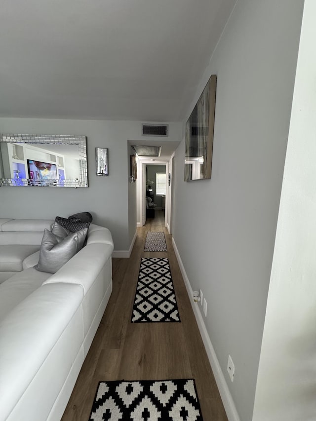 203 S Windsor I Unit 203, West Palm Beach, FL 33417 - hall featuring wood finished floors and baseboards