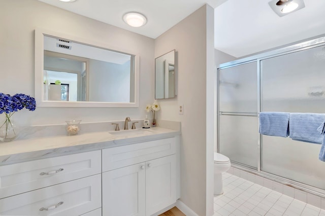 19819 Boca W Dr Unit 4033, Boca Raton, FL 33434 - full bath featuring vanity, toilet, and a shower stall