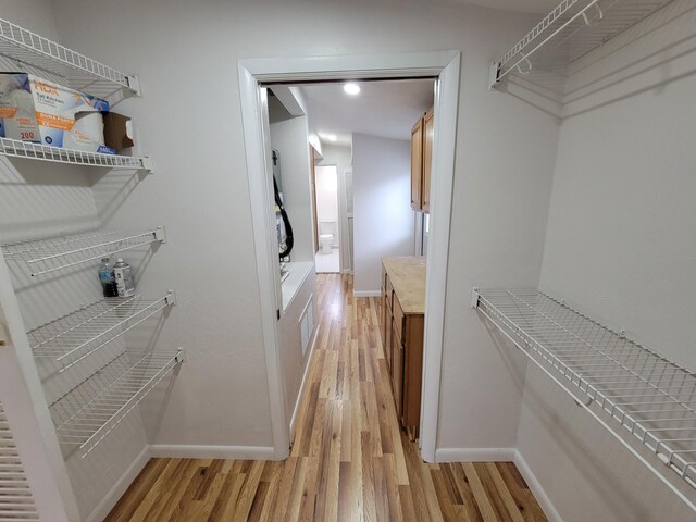 510 N 5th St, Lantana, FL 33462 - washroom featuring light wood finished floors and baseboards