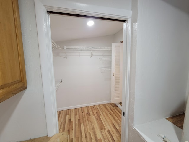 510 N 5th St, Lantana, FL 33462 - spacious closet featuring light wood-type flooring and lofted ceiling