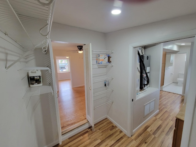 510 N 5th St, Lantana, FL 33462 - corridor featuring light wood-style flooring and baseboards