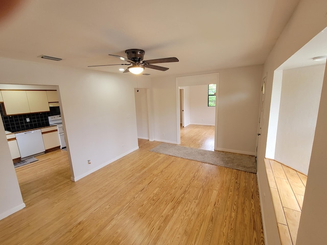 510 N 5th St, Lantana, FL 33462 - spare room with ceiling fan, light wood-style flooring, and baseboards