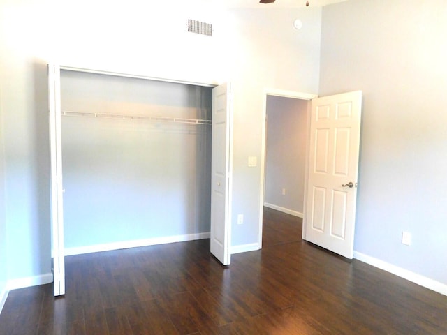 2470 NW 99th Way Unit 2470, Sunrise, FL 33322 - unfurnished bedroom featuring a closet and wood finished floors
